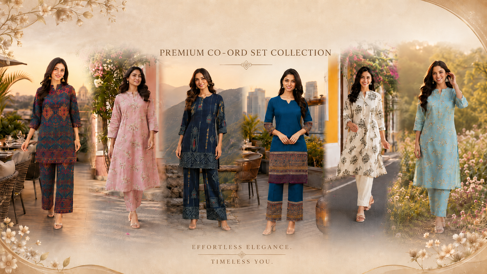 UgraShe premium co-ord set collection — effortless elegance, timeless you